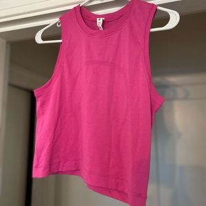 swiftly breathe relaxed fit muscle tank, size 2. Color : pink lychee.